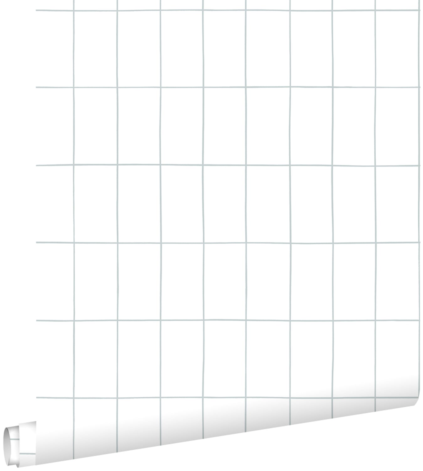 ESTAhome behang kleine tegeltjes vergrijsd blauw - 53 cm x 10.05 m - 1