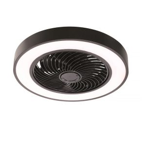 Freelight plafondventilator Fiato – 1 lichts – 51 x 20.5 cm – zwart