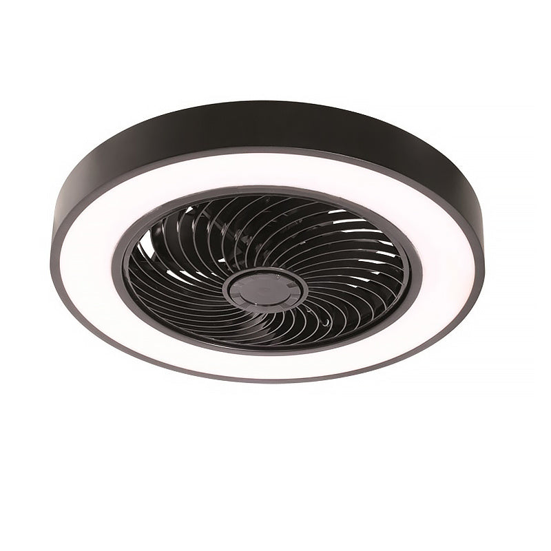 Freelight plafondventilator Fiato - 1 lichts - 51 x 20.5 cm - zwart