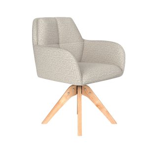 Housecraft Living Pete Eetkamerstoel Draaibaar Hout Off-White – Beige Housecraft Living Pete Eetkamerstoel Draaibaar Hout Off-White – Beige