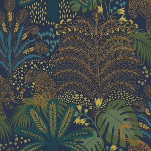 Envy Vliesbehang – Savannah Fauna – Blauw/Groen – 10mx52cm Envy Vliesbehang – Savannah Fauna – Blauw/Groen – 10mx52cm