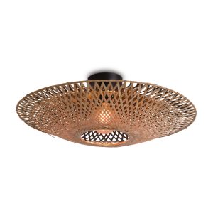 GOOD&MOJO plafonnière Kalimantan – bruin – Ø44cm GOOD&MOJO plafonnière Kalimantan – bruin – Ø44cm