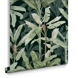 Graham & Brown Vliesbehang – Borneo Emerald – 10mx52cm Graham & Brown Vliesbehang – Borneo Emerald – 10mx52cm