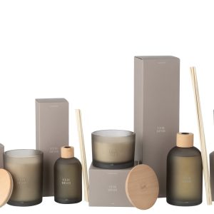 J-Line geurstokjes Accords Essentiels – Cuir Désir – bruin – 550 ml