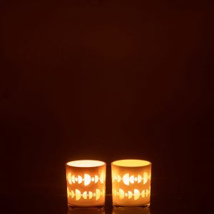 J-Line windlicht Halve Maan – glas – mix – small – 2 stuks J-Line windlicht Halve Maan – glas – mix – small – 2 stuks