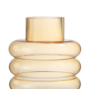 J-Line vaas Lima – glas – oker – large – 22.5 cm hoog J-Line vaas Lima – glas – oker – large – 22.5 cm hoog