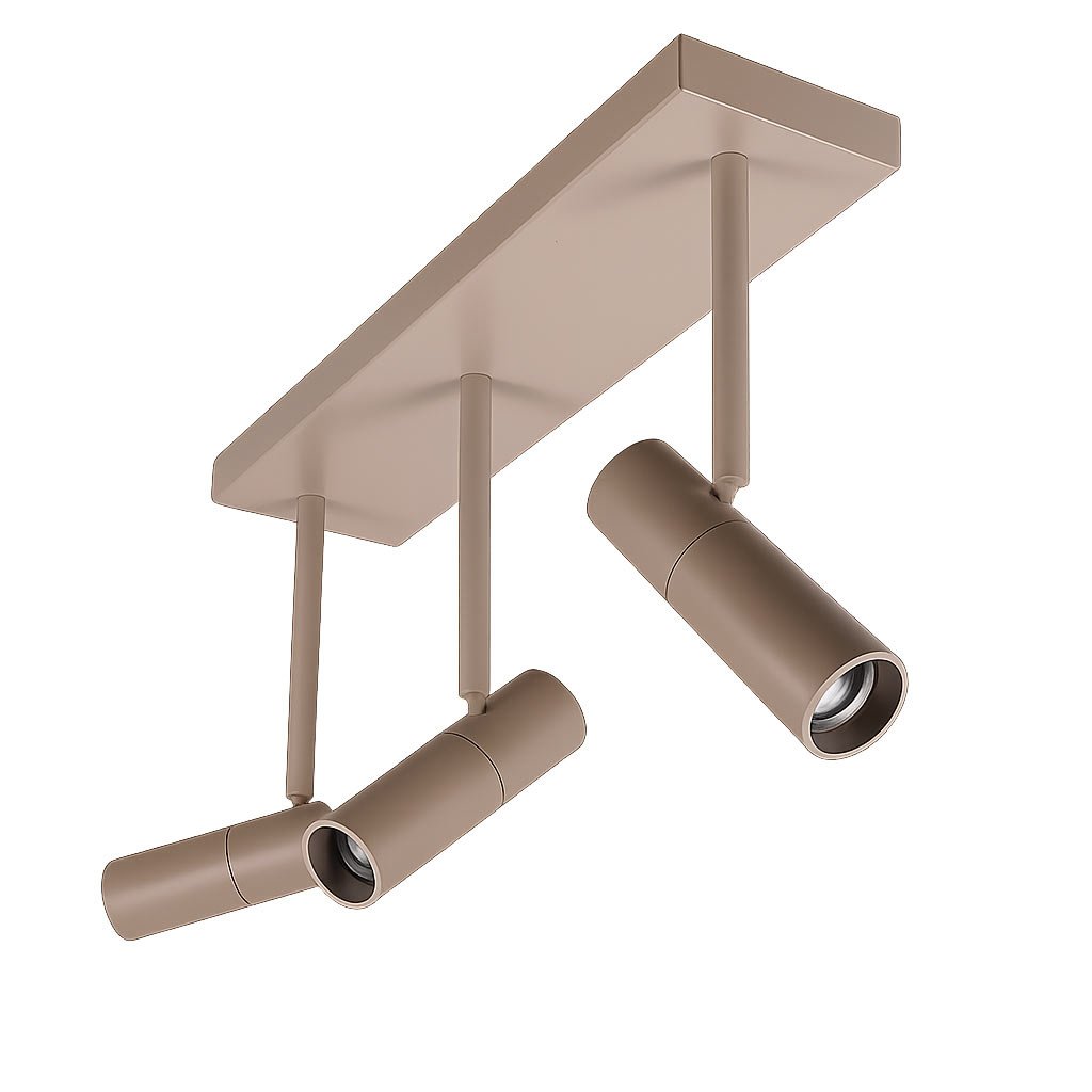 Freelight spot Undici - 3 lichts - 57 x 14 cm - beige