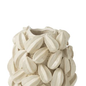J-Line vaas Botanica Cacao Hoog – keramiek – beige – Ø 30.5 cm J-Line vaas Botanica Cacao Hoog – keramiek – beige – Ø 30.5 cm