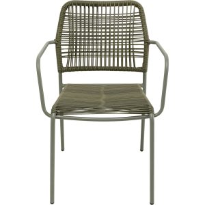Kare Design Tuinstoel met armleuningen Madagascar groen