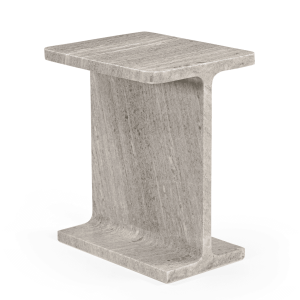 HYPPOLITE Bijzettafel van marmer – Beige – 31x38x46 cm