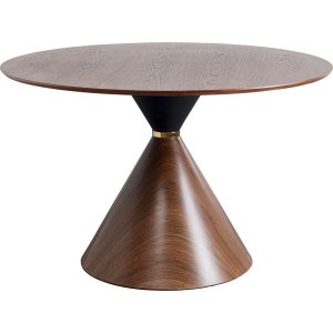 Kare Design Eettafel Cono Ø120cm walnoot Kare Design Eettafel Cono Ø120cm walnoot