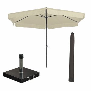 Garden Impressions stokparasol Delta ecru Ø300 cm met 40 kg Cosmo voet Garden Impressions stokparasol Delta ecru Ø300 cm met 40 kg Cosmo voet
