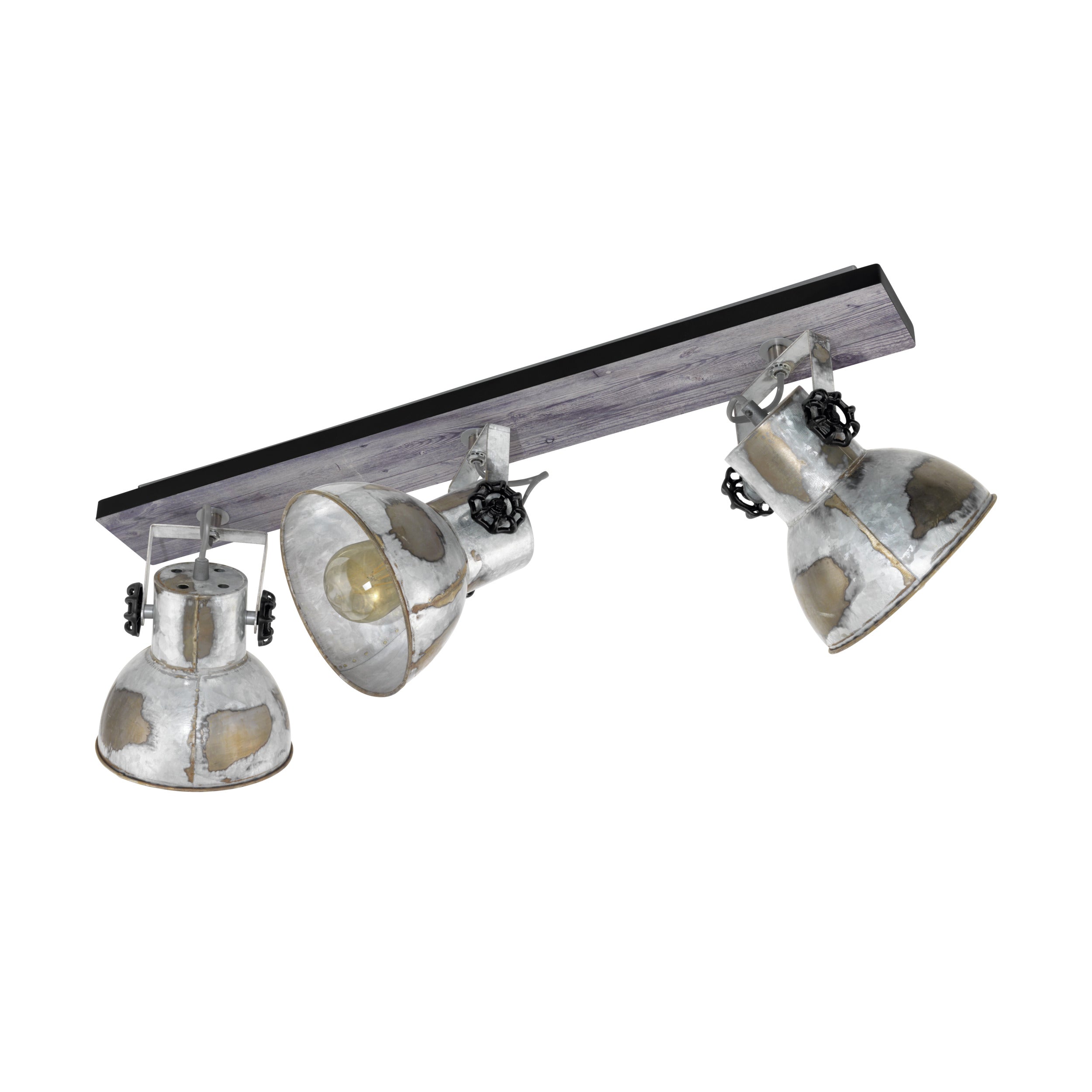 EGLO wandlamp Barnstaple - e27 - bruin-patina/zwart/oud-zink-look