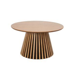 Furnhouse ronde salontafel Svendborg – Natuurlijk eikenhout – Ø 80 cm