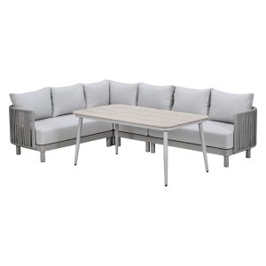 Garden Impressions Lounge dining set Andong 5-delig – taupe Garden Impressions Lounge dining set Andong 5-delig – taupe