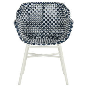 Hartman Tuinstoel Delphine – Donkerblauw Wicker – Zithoogte 43cm