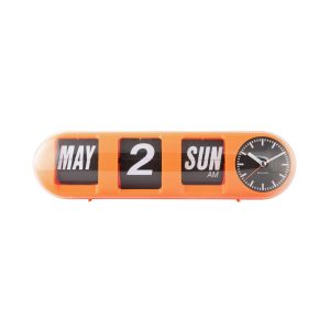 Karlsson wandklok Tube Flip – oranje – 38x10x13.5cm