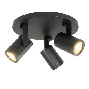 Highlight spot HALO – 3 lichts – 25 x 15 cm – zwart