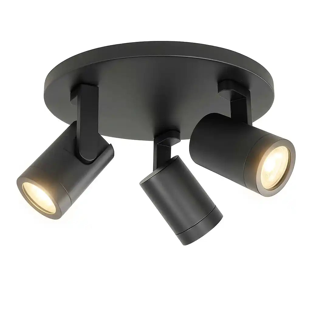 Highlight spot HALO - 3 lichts - 25 x 15 cm - zwart