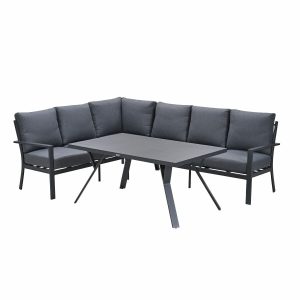 Garden Impressions lounge dining set Senja mystic grey – 3-delig links