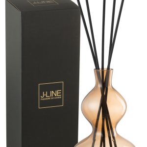 J-Line geurstokjes Nordic Vetiver – glas – amber – large J-Line geurstokjes Nordic Vetiver – glas – amber – large