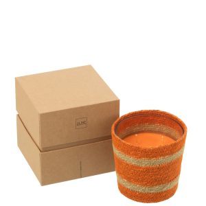 J-Line geurkaars Mand – Vanilla Escape – oranje – small – 45U J-Line geurkaars Mand – Vanilla Escape – oranje – small – 45U