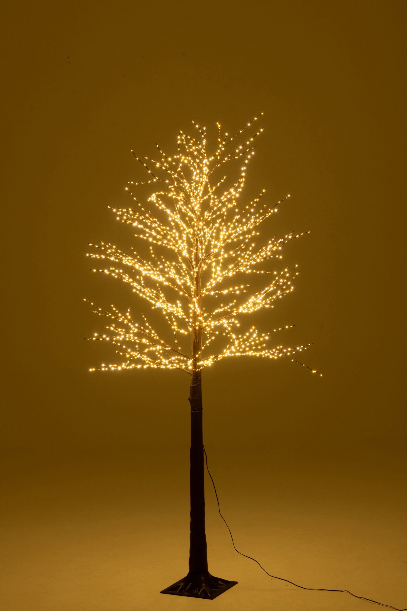 J-Line decoratie Boom 2000 Led - metaal - bruin - medium