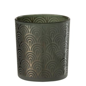 J-Line windlicht Boog – glas – groen – medium J-Line windlicht Boog – glas – groen – medium