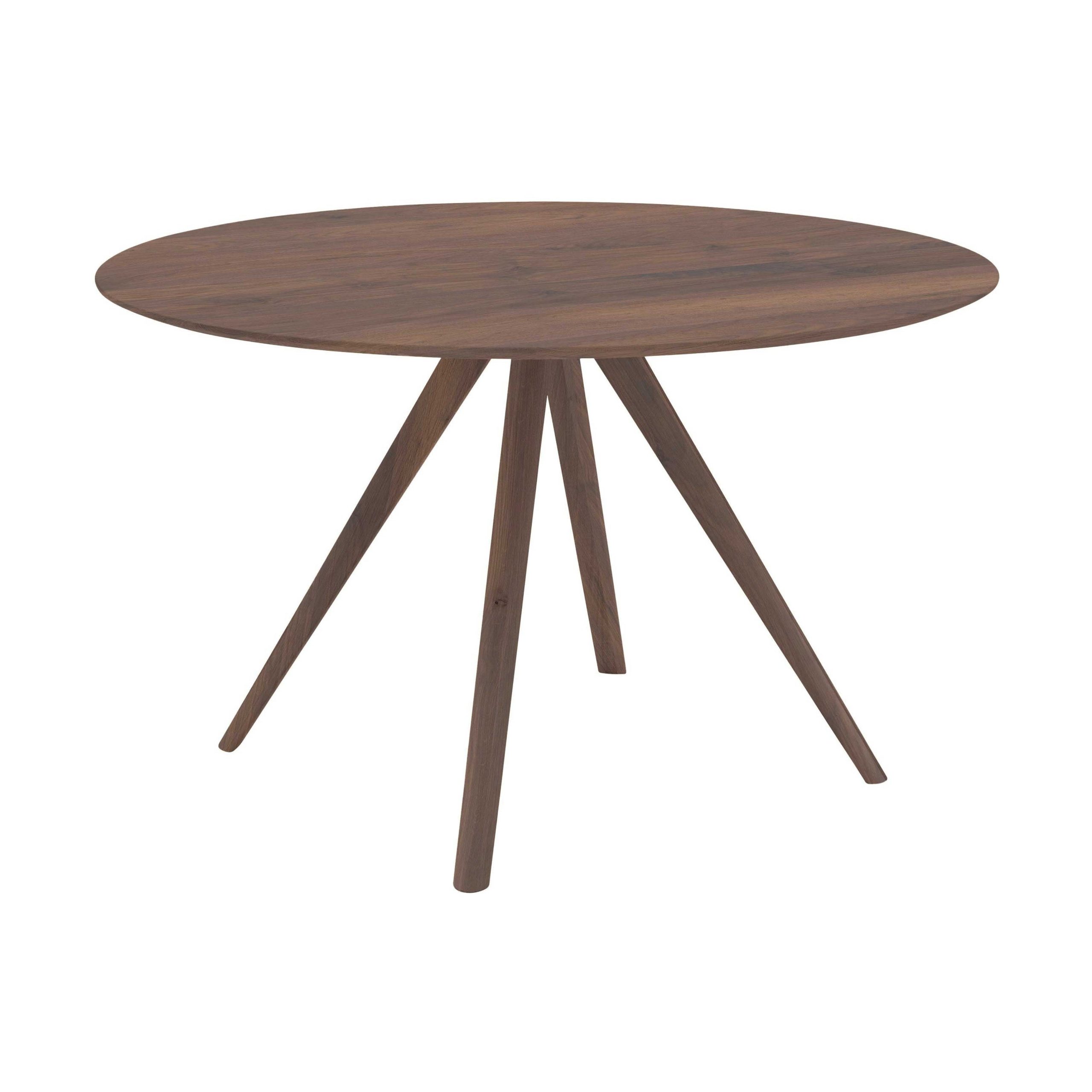 HelloTable eettafel Novum 30 - rond - � 120 cm - noten mat