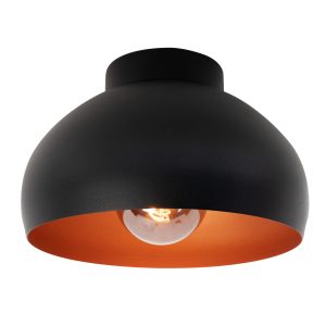 EGLO plafondlamp Mogano 2 – e27 – ø28 cm – zwart/koper EGLO plafondlamp Mogano 2 – e27 – ø28 cm – zwart/koper