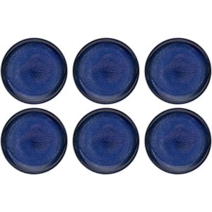 Kare Design Borden Partito blauw Ø20cm (6/set)