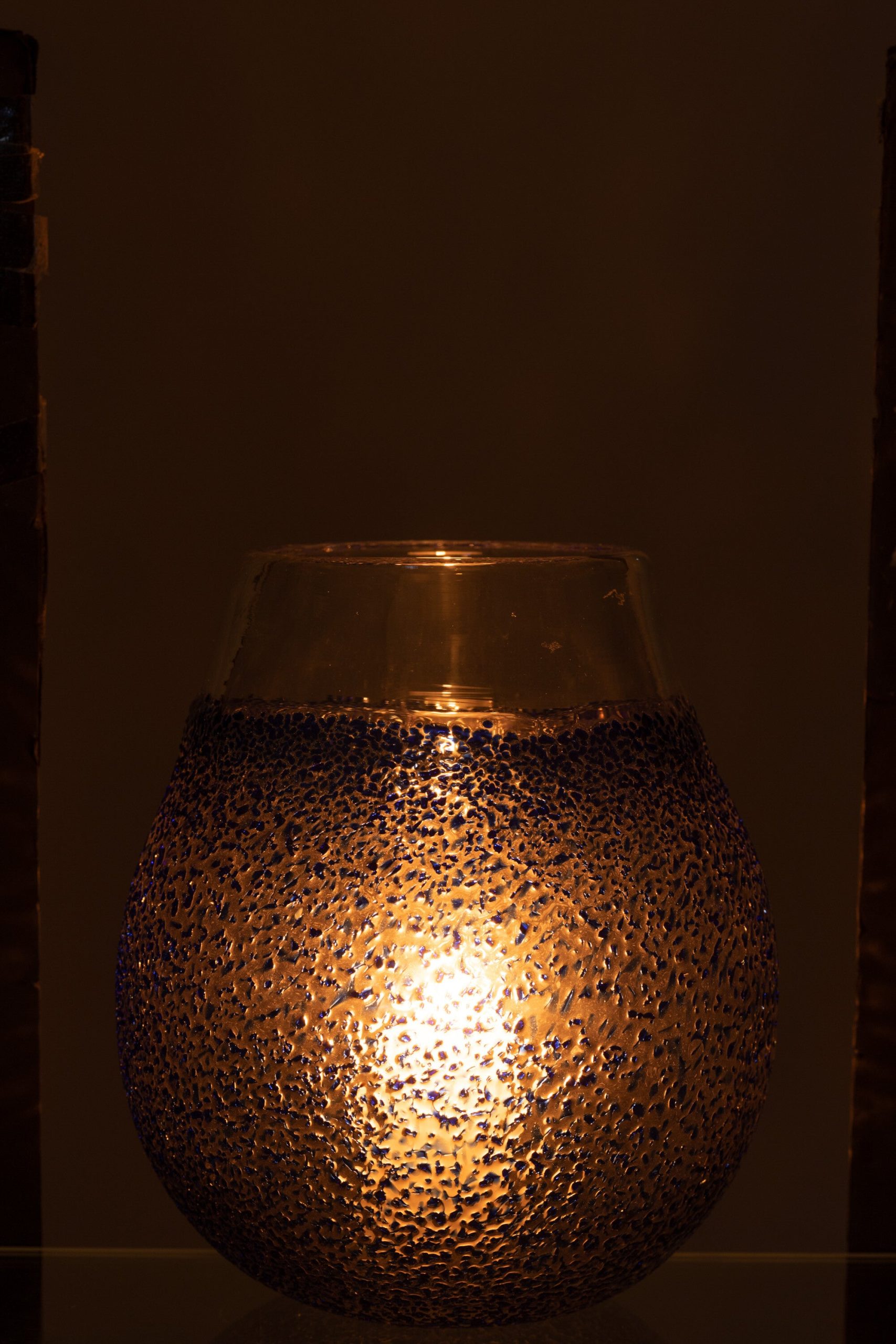 J-Line windlicht Santorini - glas - blauw