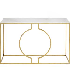 Kare Design Console Miami Loft wit en goud 120x35cm Kare Design Console Miami Loft wit en goud 120x35cm