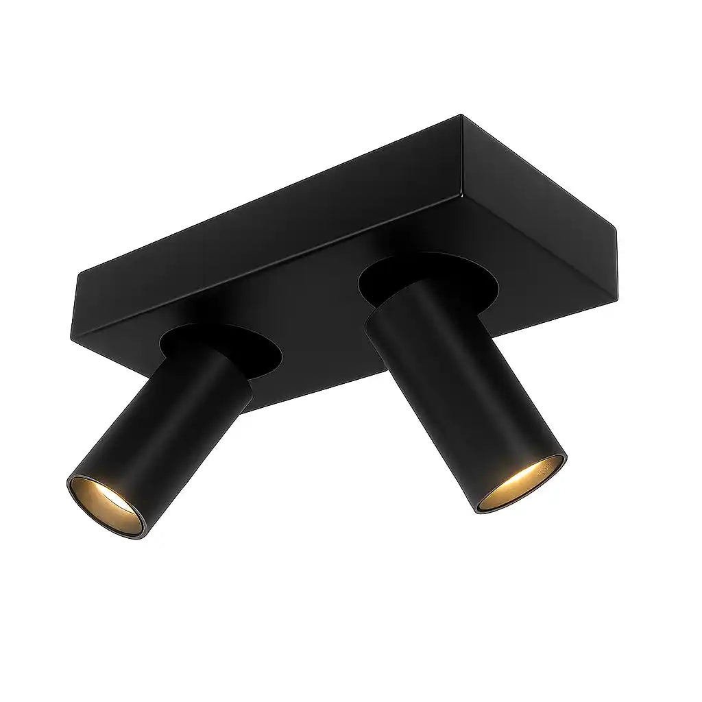 Highlight spot Eliano - 2 lichts - 24 x 12.5 cm - zwart
