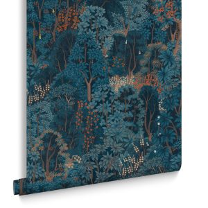 Graham & Brown Vliesbehang – New Eden Navy – 1000×52