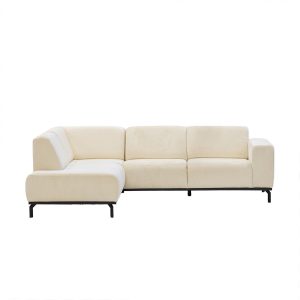 Giga Meubel Hoekbank Monza 3-zits Links – Stof/Metaal – Beige Giga Meubel Hoekbank Monza 3-zits Links – Stof/Metaal – Beige