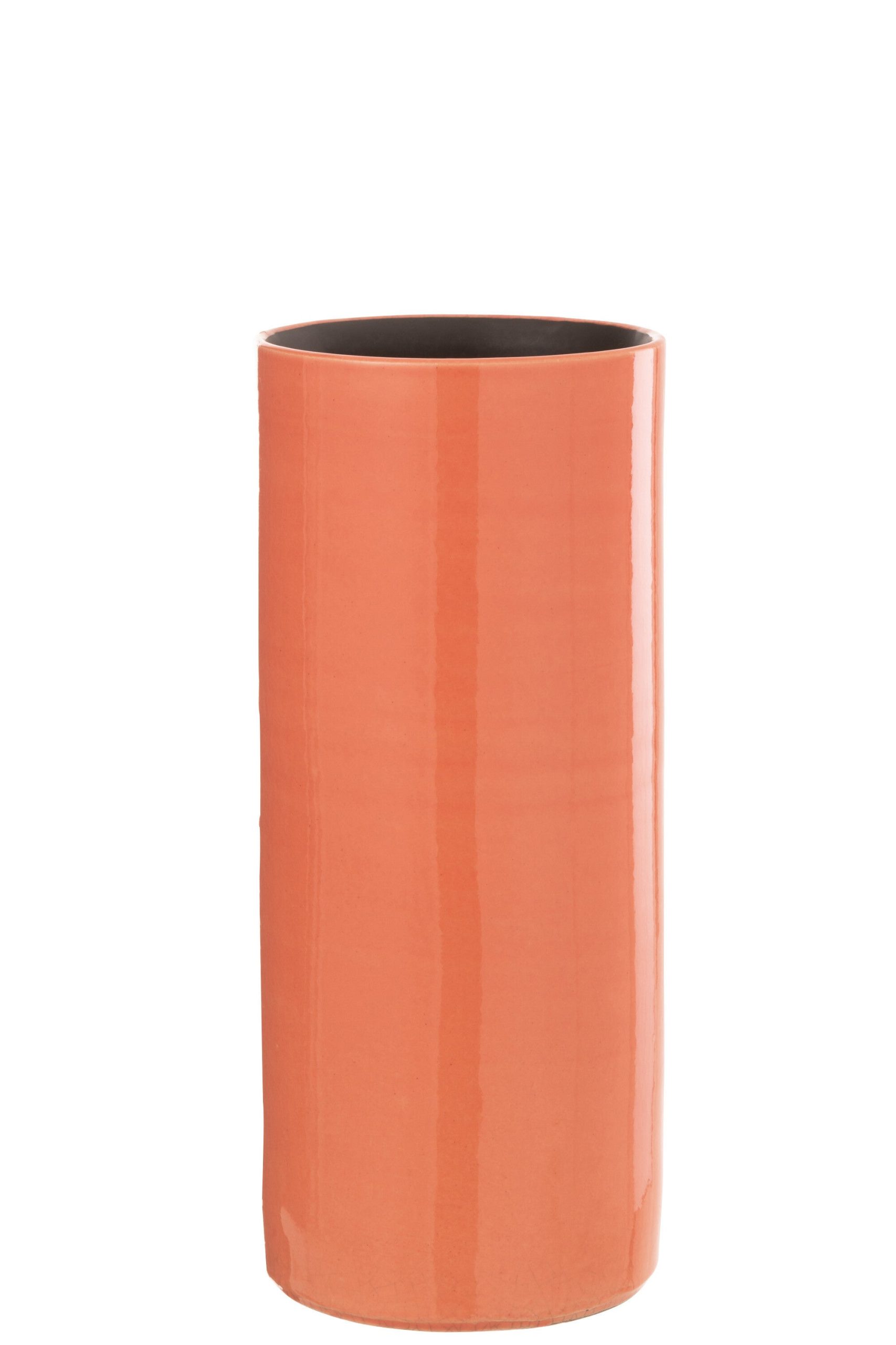 J-Line vaas Flek - keramiek - roze - small - 37 cm hoog