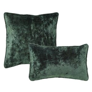 KUSSENSET | 2-delig | Chloe | donkergroen | Hoii | inclusief binnenkus KUSSENSET | 2-delig | Chloe | donkergroen | Hoii | inclusief binnenkus