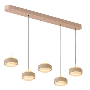 Freelight hanglamp Puleggia – 5 lichts – 120 x 150 cm – beige Freelight hanglamp Puleggia – 5 lichts – 120 x 150 cm – beige
