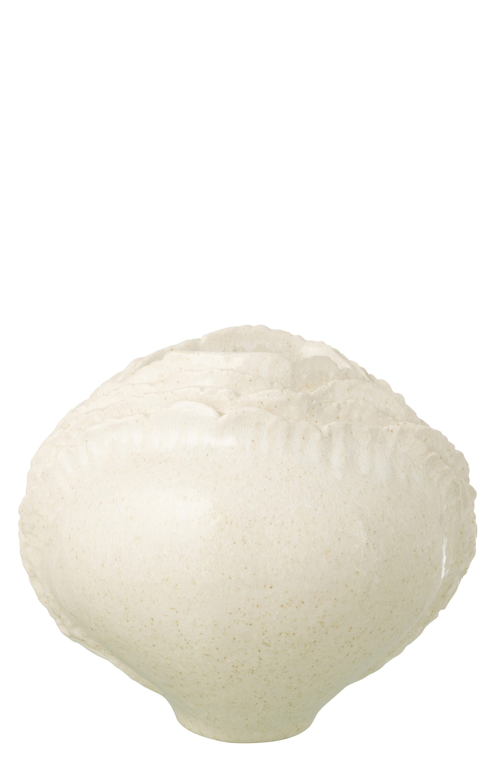J-Line vaas - steengoed - wit - large