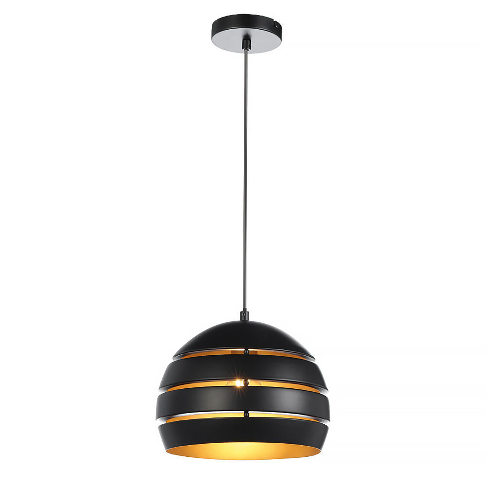 Freelight hanglamp Djarin - 1 lichts - 28 x 150 cm - zwart goud