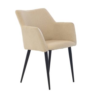 Giga Meubel Eetkamerstoel Ellis – Stof – Beige – Set van 2 Giga Meubel Eetkamerstoel Ellis – Stof – Beige – Set van 2