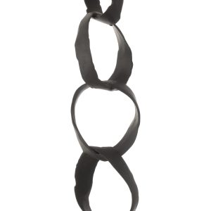 J-Line decoratie Figuur Ringen Op Voet – aluminium – zwart – large J-Line decoratie Figuur Ringen Op Voet – aluminium – zwart – large