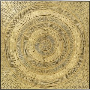 Kare Design Ingelijste kunst Art Circle doré 120×120