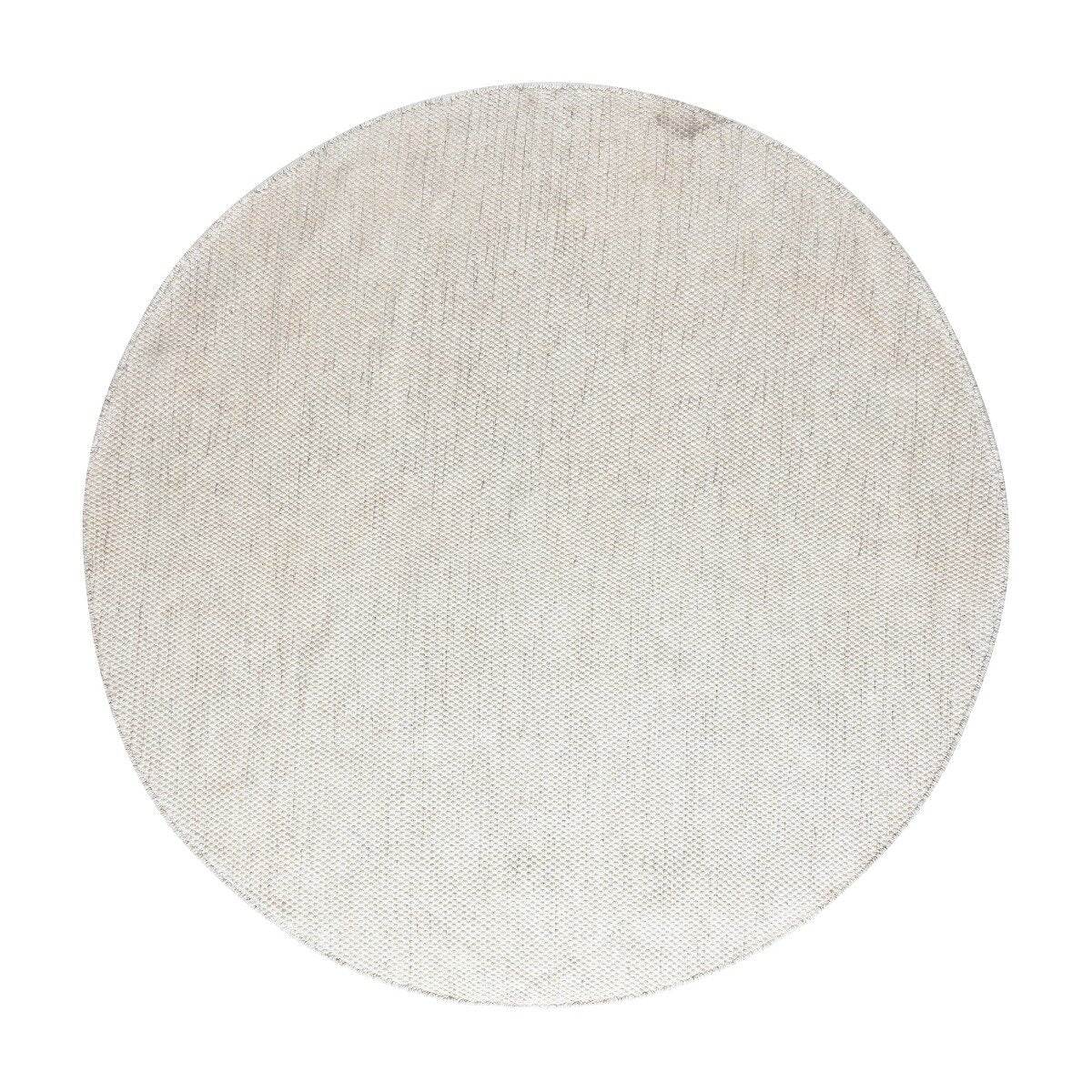 Interieur05 Vloerkleed Gerecycled Materiaal Rond Ciro Beige/wit - 220
