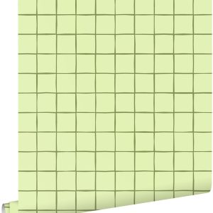 ESTAhome behang geblokt motief groen – 50 x 900 cm – 131592 ESTAhome behang geblokt motief groen – 50 x 900 cm – 131592
