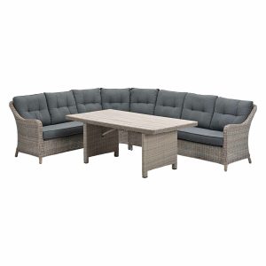 Garden Impressions lounge dining set Nova mystic grey – 5-delig