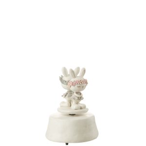 J-Line decoratie Muziekdoos Konijnen – polyresin – mix