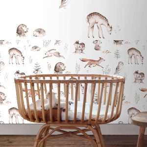 ESTAhome muursticker bosdieren bruin – 33 x 47.5 cm – 156115 ESTAhome muursticker bosdieren bruin – 33 x 47.5 cm – 156115