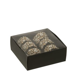J-Line servetring Breed – metaal – goud – 6 stuks J-Line servetring Breed – metaal – goud – 6 stuks
